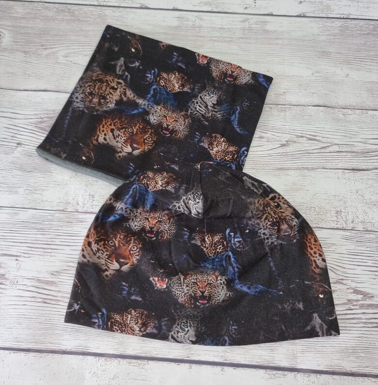 Cepure šalle rudens/pavasaris, leopardi, 56/58cm,54/55cm