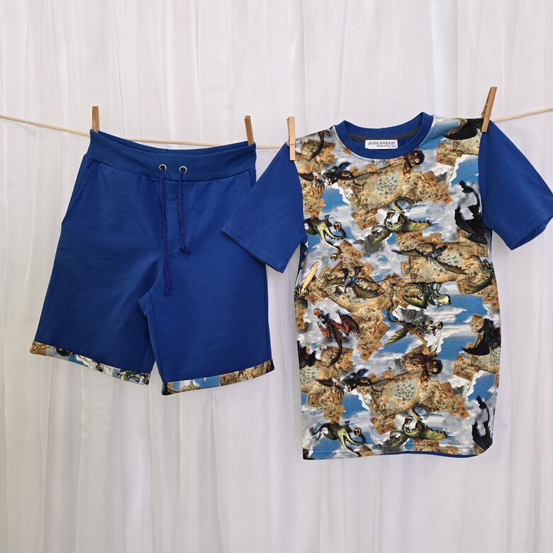 Kokvilnas komplekts vasarai, 146cm