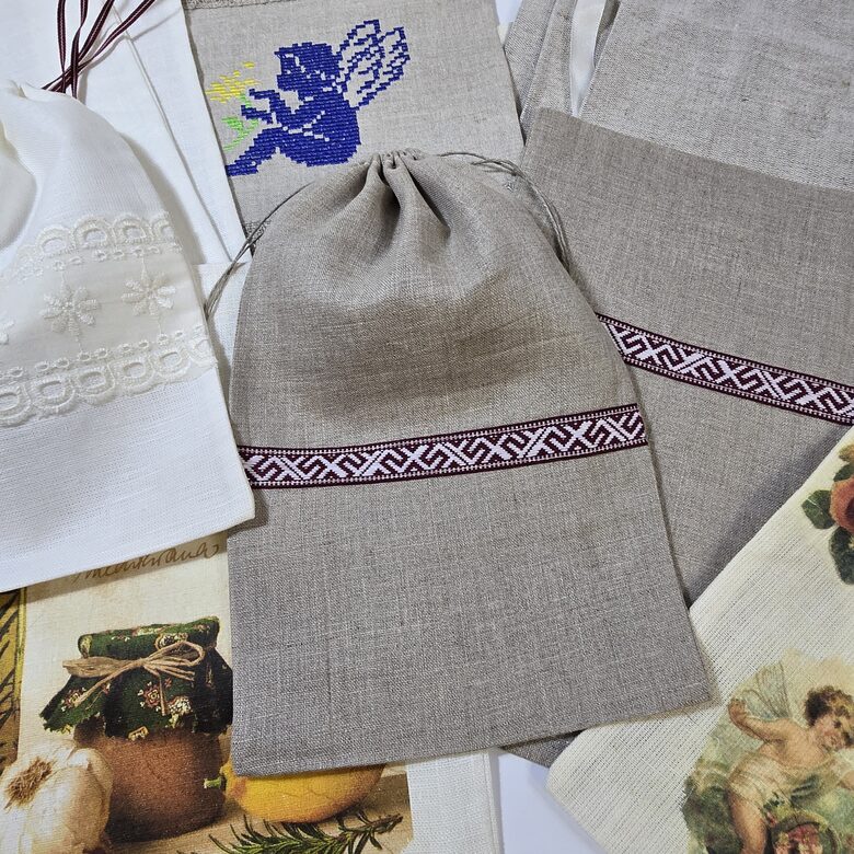 Lina maisiņi, 15x25cm, MIX,10gab.