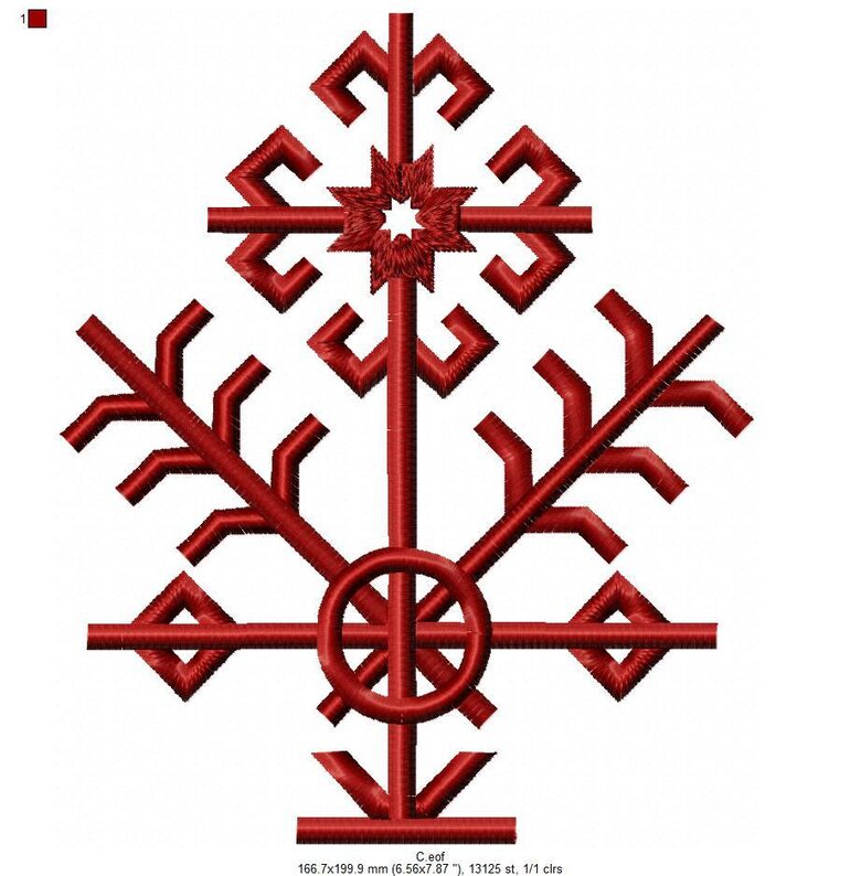 Latvju zīmes, motīvs Austra, Nr.14