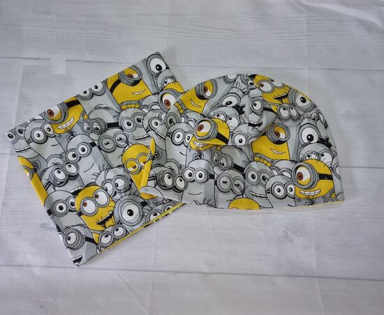 56-58cm, Cepure šalle-komplekts, Minjoni