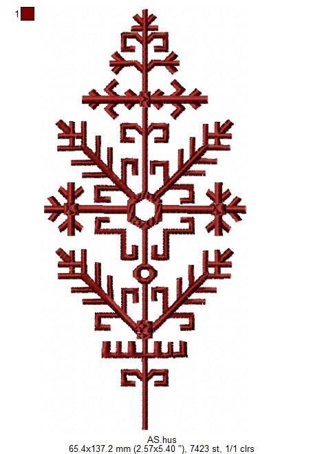 Latvju zīmes, motīvs Austra