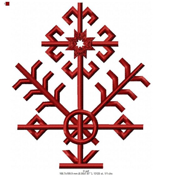 Latvju zīmes, motīvs Austra, Nr.14