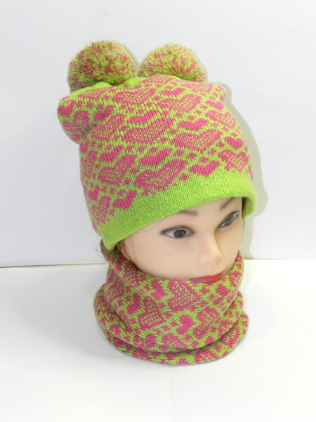 Cepures un šalles komplekts, Sirdis